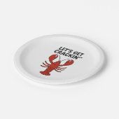 Red lobster party quote papieren bordje (Gekanteld)