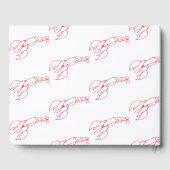 Red Lobster Pattern - Beach House Vacation Rental Gastenboek (Achterkant)
