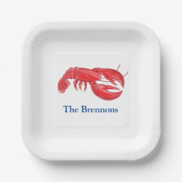 Red Lobster Persoonlijke Partij Papieren Bordje