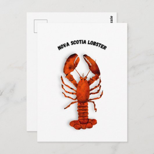 Red Lobster Postcard Briefkaart (Voorkant / Achterkant)