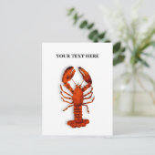 Red Lobster Postcard Feestdagenkaart (Staand voorkant)