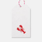 Red Lobster Preppy Coastal Maine Ocean Fun Cadeaulabel (Voorkant)