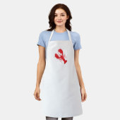 Red Lobster Preppy Coastal Maine Ocean Fun Schort (Gedragen)