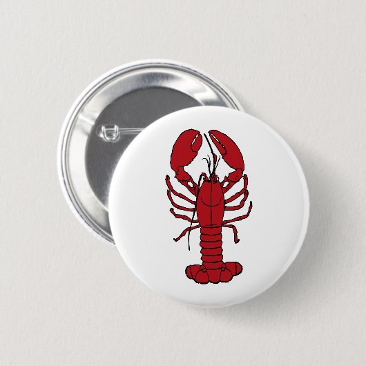 Red Lobster Ronde Button 5,7 Cm (Voorkant /achterkant)