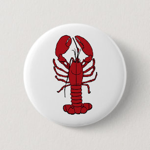 Red Lobster Ronde Button 5,7 Cm