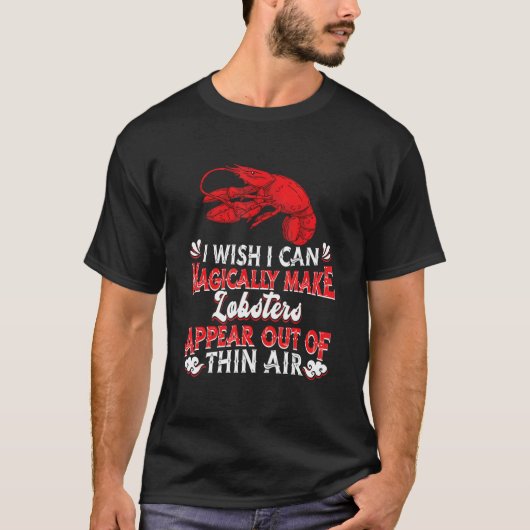 Red Lobster Seafood Crustacean Magic Lobster T-shirt (Voorkant)