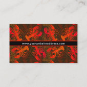 Red Lobster Seafood Restaurant of Maine Resort Visitekaartje (Achterkant)