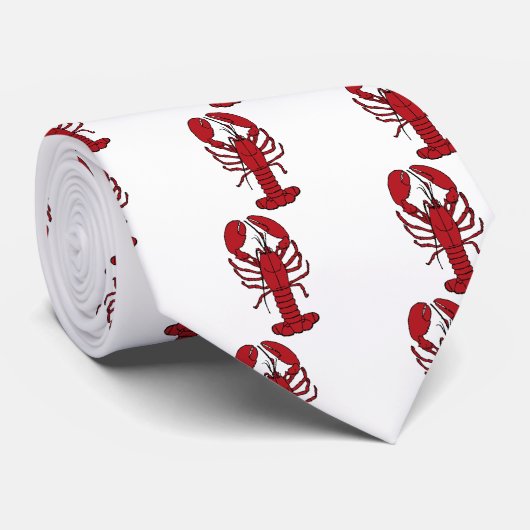 Red Lobster Stropdas (Opgerold)