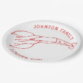 Red Lobster - Summer Party / Lobster Boil Papieren Bordje (Gekanteld)