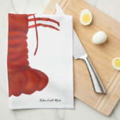 Red Lobster Theedoek (Quarter Fold)