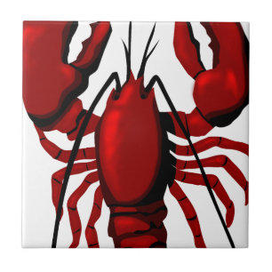 Red Lobster Tile Tegeltje