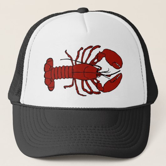 Red Lobster Trucker Hat Trucker Pet (Voorkant)