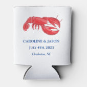 Red Lobster Wedding Favor Blikjeskoeler (Voorkant)
