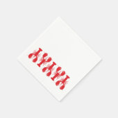 Red Lobsters Coastal Beach Ocean Fun Servet (Hoek)