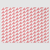 Red Lobsters White Gift Wrap Preppy Maine Fun Tissuepapier (Voorkant)