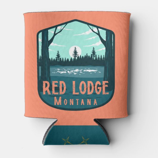 Red Lodge Montana Blikjeskoeler (Voorkant)