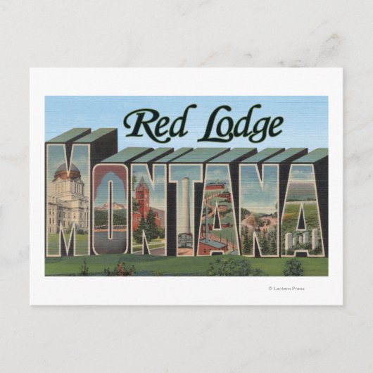 Red Lodge, Montana Briefkaart (Voorkant)
