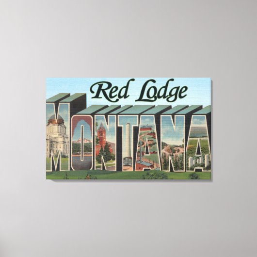 Red Lodge, Montana Canvas Afdruk (Voorkant)