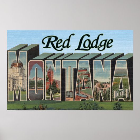 Red Lodge, Montana Poster (Voorkant)