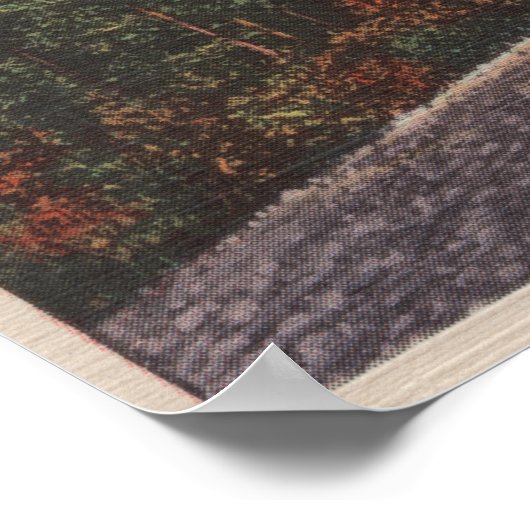 Red Lodge, MT - Uitzicht van Mae West Curve Poster (Hoek)