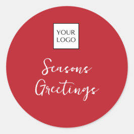 Red Logo Promotional Ronde Sticker