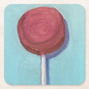 Red Lollipop Kartonnen Onderzetters