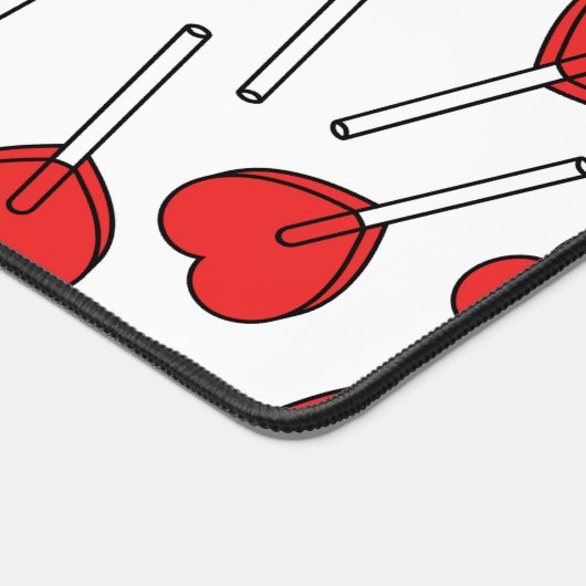 Red Lollipops, Heart Lollipops, Lollipop Pattern Bureaumat (Hoek)
