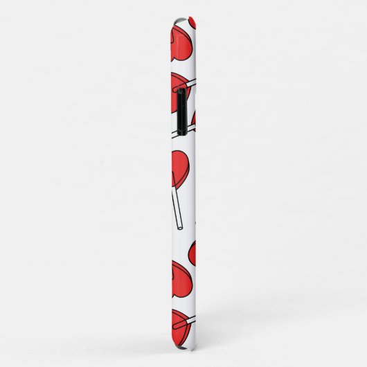Red Lollipops, Heart Lollipops, Lollipop Pattern Case-Mate iPhone Case (Achterkant/rechts)