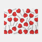 Red Lollipops, Heart Lollipops, Lollipop Pattern Deurmat (Voorkant)