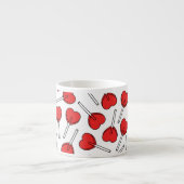 Red Lollipops, Heart Lollipops, Lollipop Pattern Espresso Kop (Voorkant)