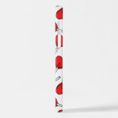 Red Lollipops, Heart Lollipops, Lollipop Pattern iPhone Hoesje (Linkerkant)