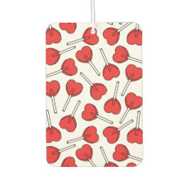 Red Lollipops, Heart Lollipops, Lollipop Pattern Luchtverfrisser