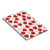 Red Lollipops, Heart Lollipops, Lollipop Pattern Notitieboek (Rechterzijde)