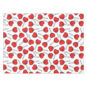 Red Lollipops, Heart Lollipops, Lollipop Pattern Tafelkleed (Voorkant (Horizontaal))