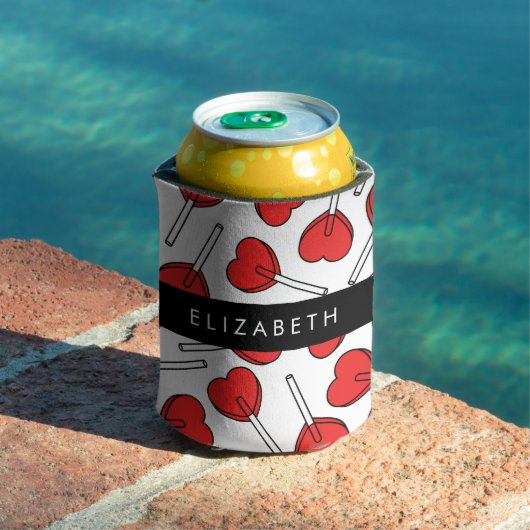 Red Lollipops, Heart Lollipops, Lolly, Your Name Blikjeskoeler (Insitu Zwembad)