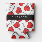 Red Lollipops, Heart Lollipops, Lolly, Your Name Blikjeskoeler (Voorkant)