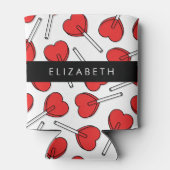 Red Lollipops, Heart Lollipops, Lolly, Your Name Blikjeskoeler (Achterkant)