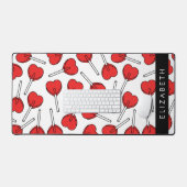 Red Lollipops, Heart Lollipops, Lolly, Your Name Bureaumat (Keyboard & Muis)