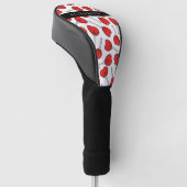 Red Lollipops, Heart Lollipops, Lolly, Your Name Golfheadcover (Schuin)