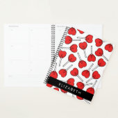Red Lollipops, Heart Lollipops, Lolly, Your Name Planner (Display)