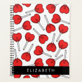 Red Lollipops, Heart Lollipops, Lolly, Your Name Planner (Voorkant)