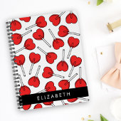 Red Lollipops, Heart Lollipops, Lolly, Your Name Planner