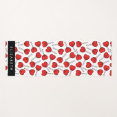 Red Lollipops, Heart Lollipops, Lolly, Your Name Yogamat (Voorkant (horizontaal))