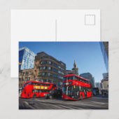 Red London Bus Briefkaart (Voorkant / Achterkant)