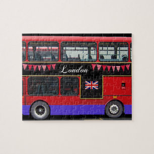 Red London Bus Double Decker Legpuzzel