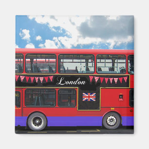 Red London Bus Double Decker Magneet