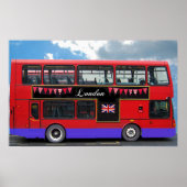 Red London Bus Double Decker Poster (Voorkant)