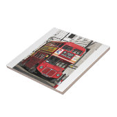 red London Bus Tegeltje (Zijkant)
