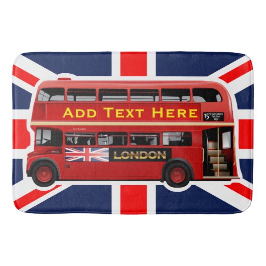 Red London Bus ThMED Badmat (Voorkant)