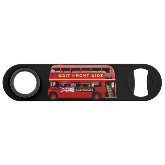 Red London Bus ThMED Speed Flessenopener (Voorkant (Horizontaal))